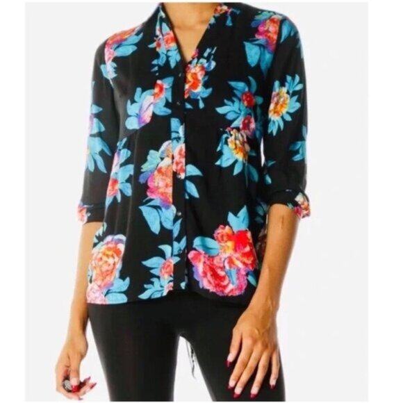 Maeve Woodland Walk Buttondown Blouse - M/L - Picture 1 of 8